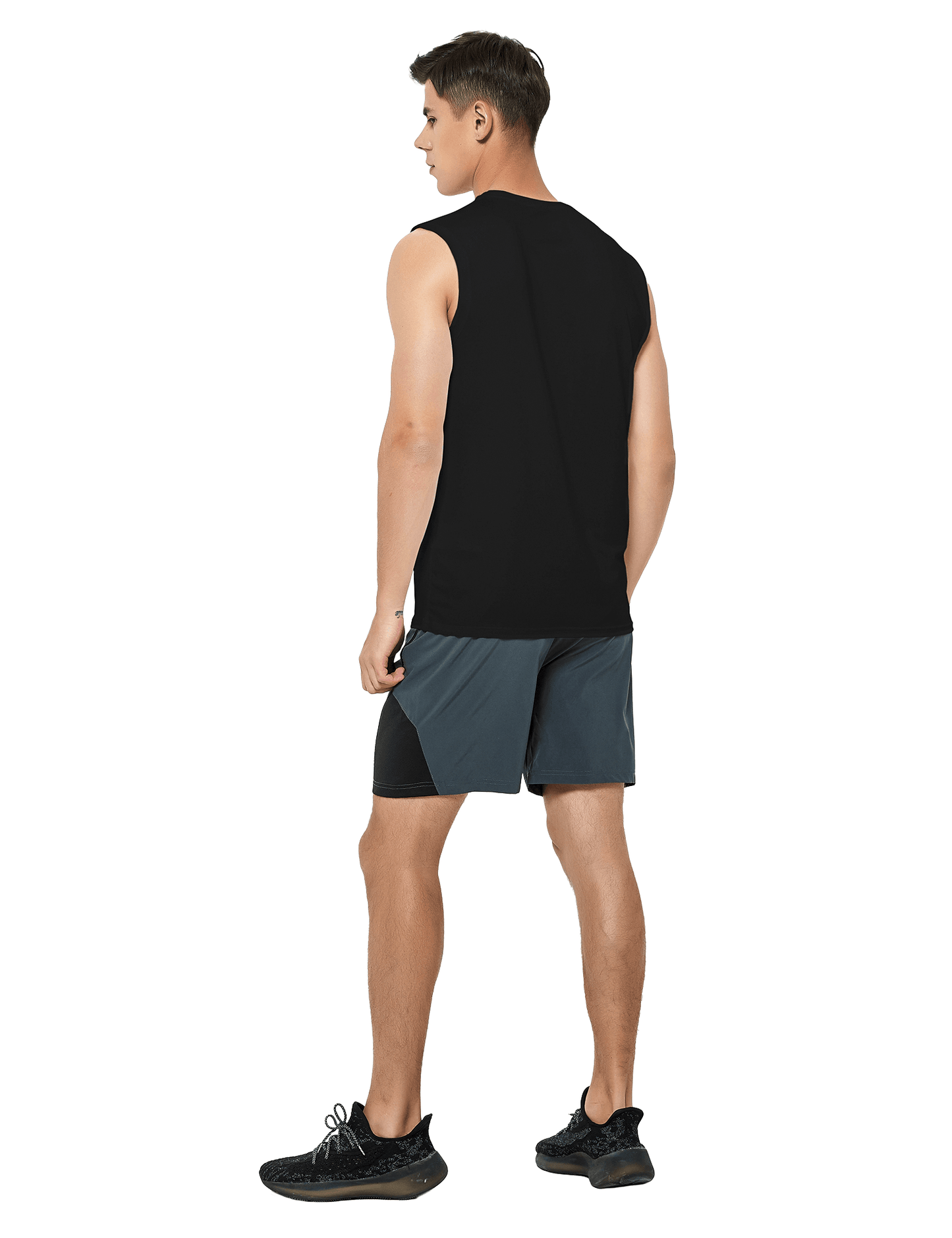 Men's Sleeveless Workout Swim Shirts (American Flag) - DEMOZU Sports