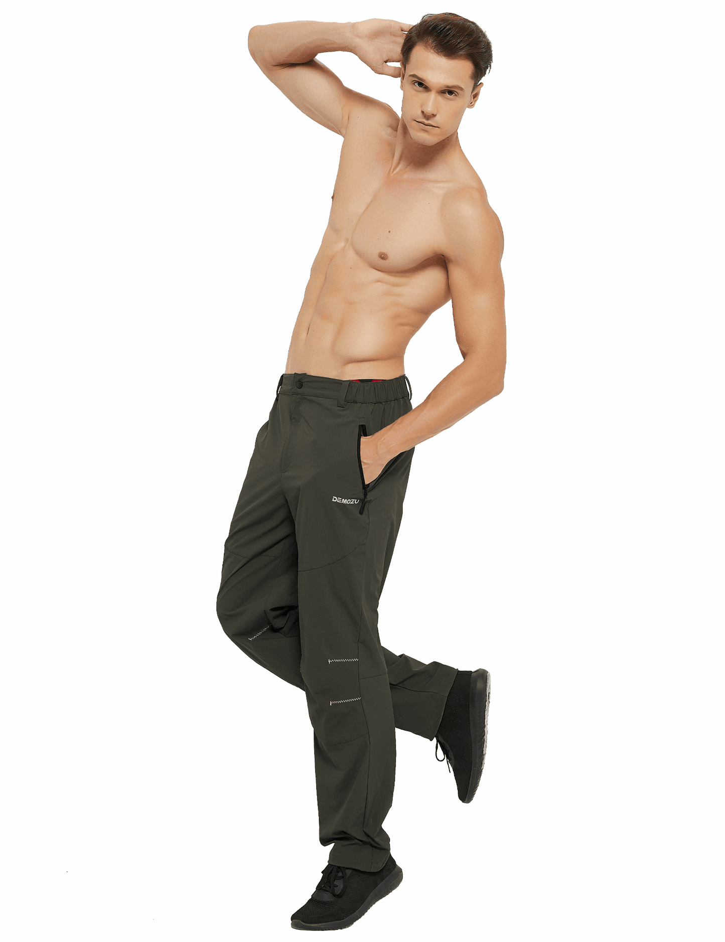 Men's Lightweight Hiking Outdoor Pants with Pockets - DEMOZU Sports