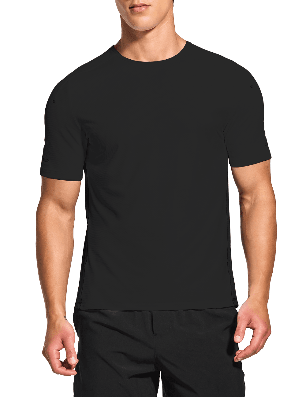 Men's Short Sleeve Workout Running Swim Shirts (Regular & Big and Tall) - DEMOZU Sports