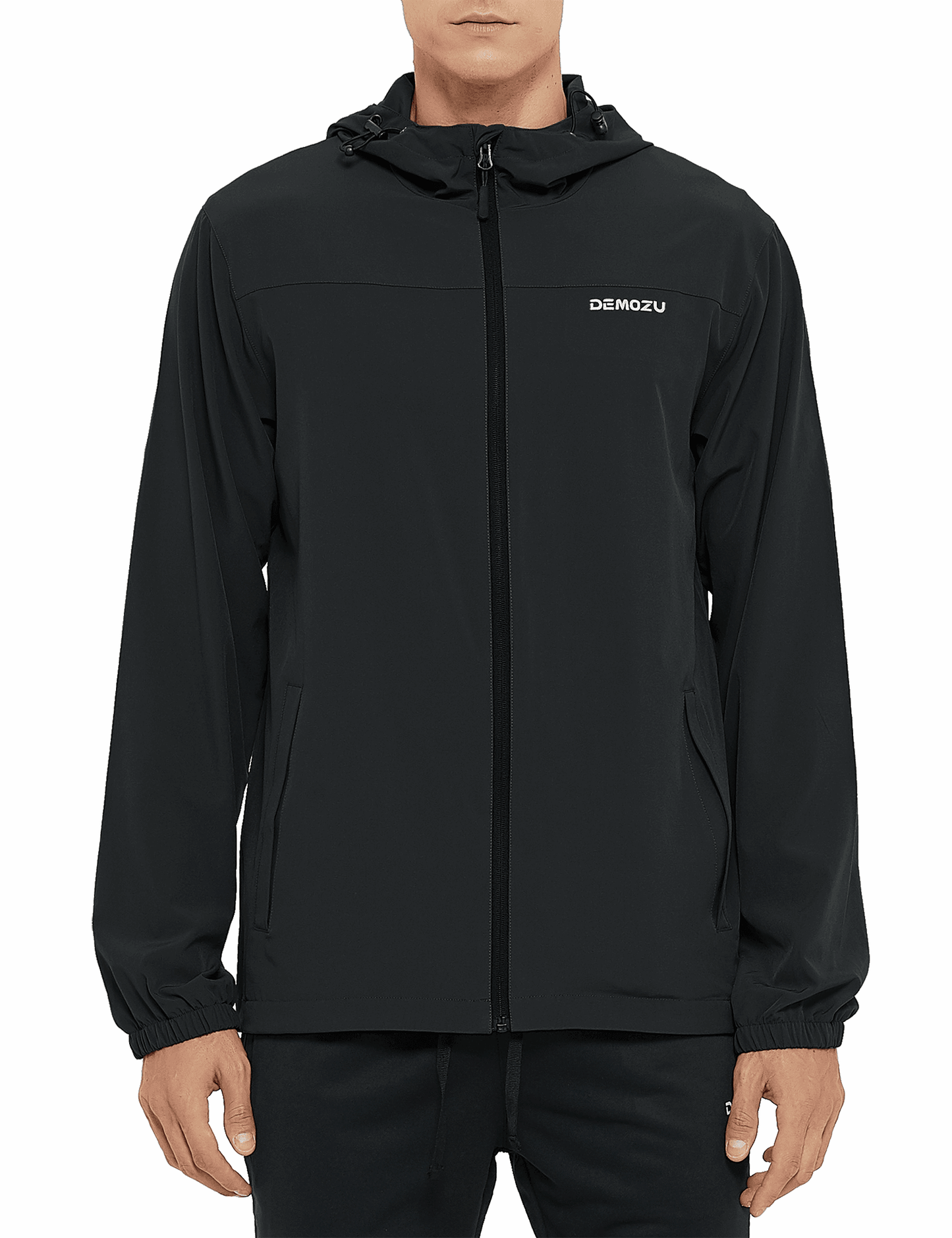 Men's Lightweight Running Windbreaker Jacket Hooded Hiking Jacket - DEMOZU Sports