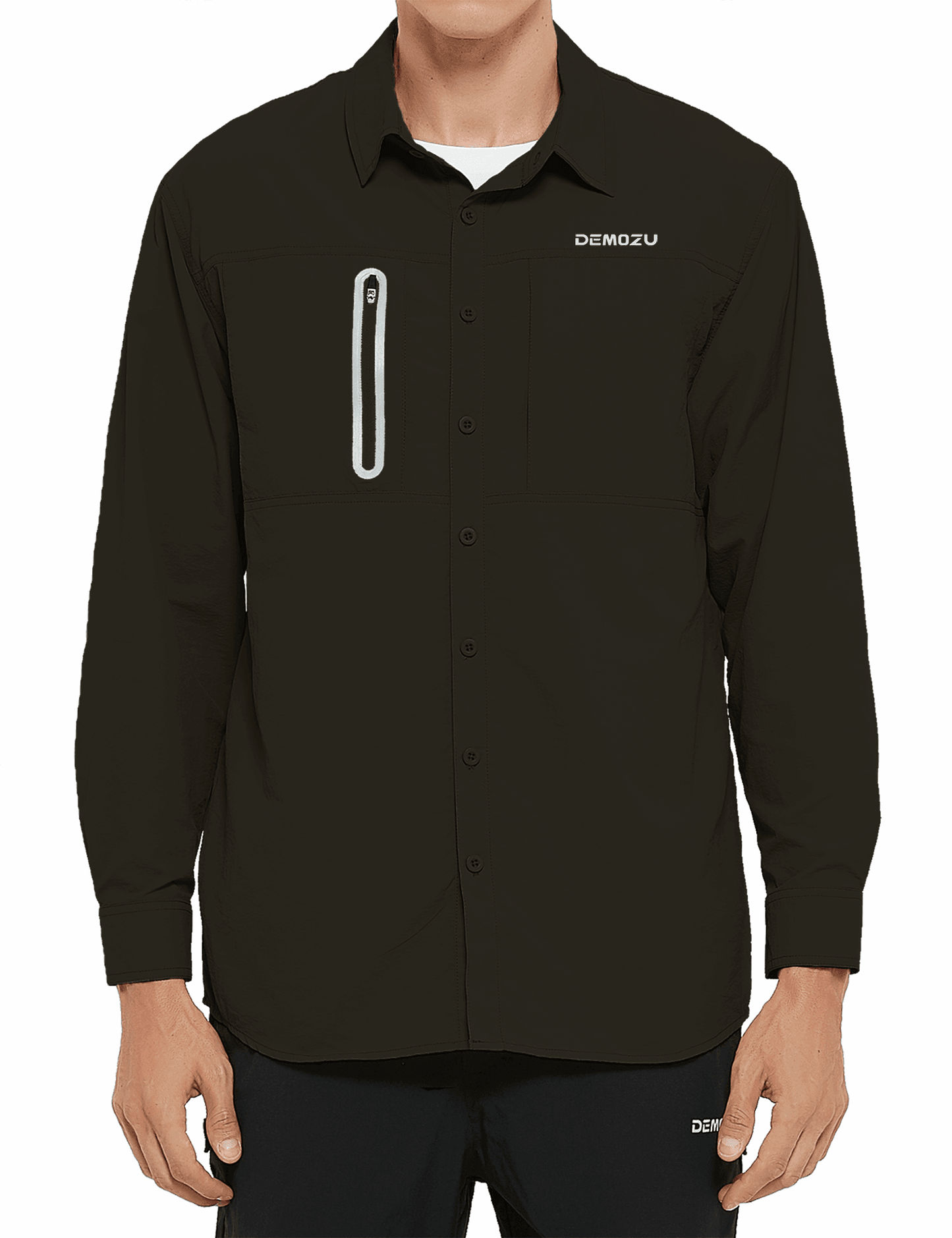 Men's Long Sleeve Fishing Hiking Outdoor Shirts SPF 50 Sun Shirts - DEMOZU Sports