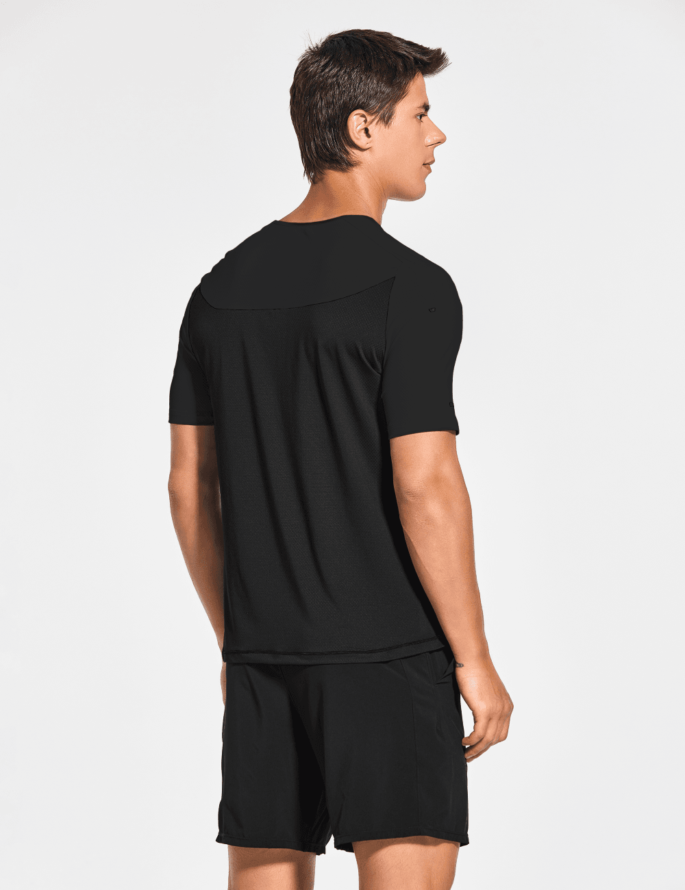 Men's Short Sleeve Workout Running Swim Shirts (Regular & Big and Tall) - DEMOZU Sports