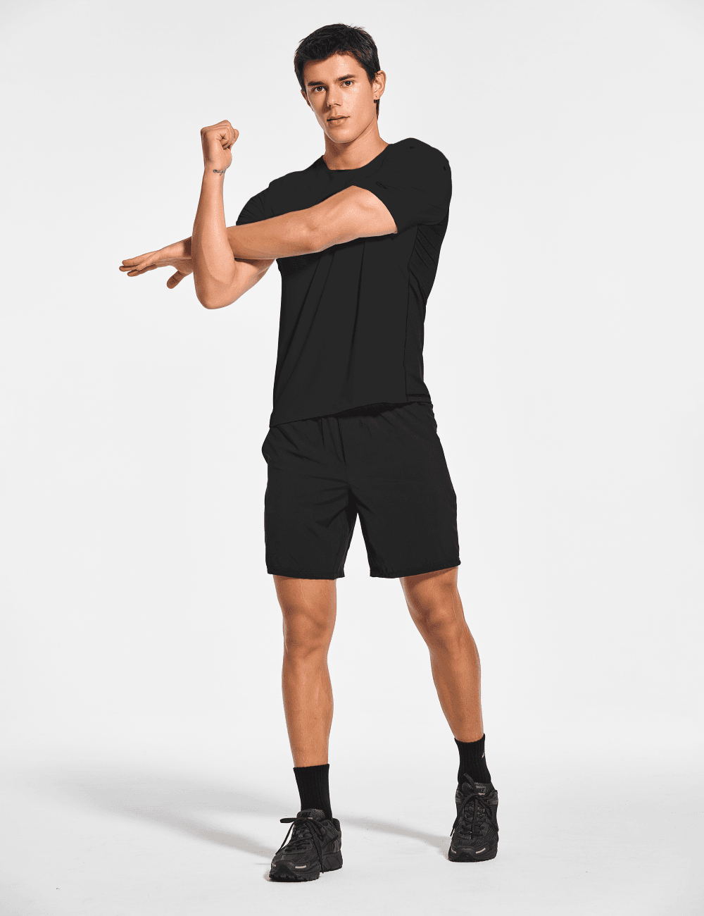 Men's Short Sleeve Workout Running Swim Shirts (Regular & Big and Tall) - DEMOZU Sports
