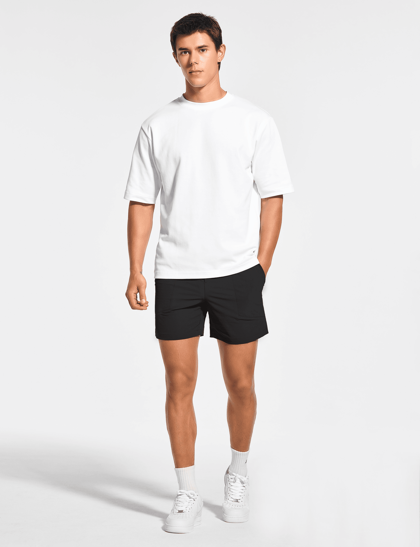 Men's 5 Inch Unlined Workout Casual Shorts with Pockets - DEMOZU Sports