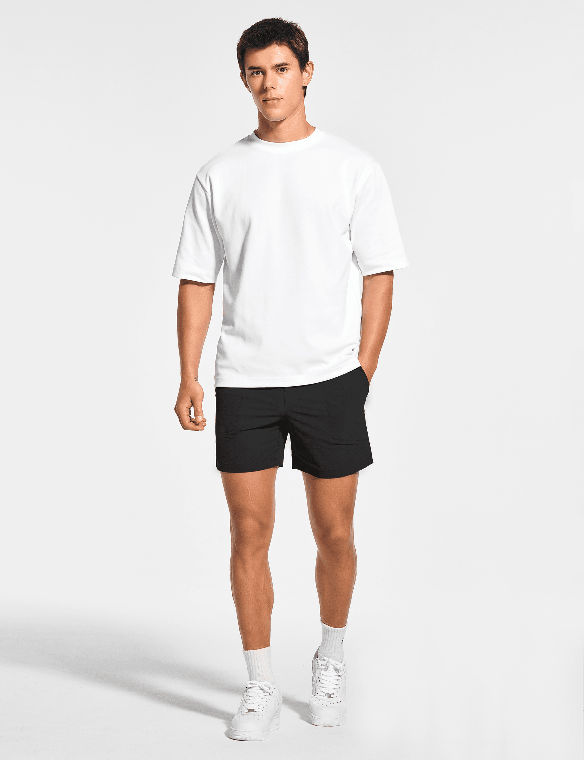 Men's 5 Inch Unlined Workout Casual Shorts with Pockets - DEMOZU Sports