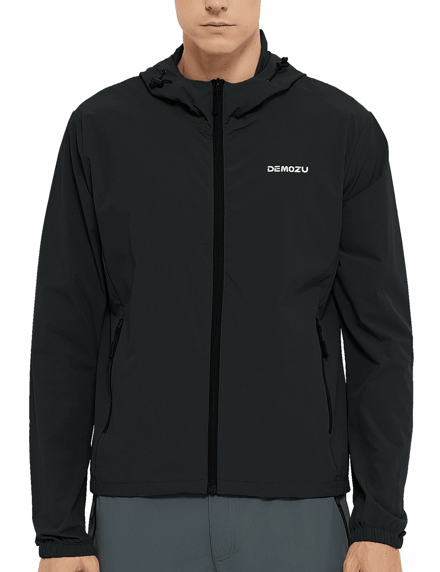 Men's Lightweight Windbreaker Jacket Hooded Hiking Outdoor Jacket - DEMOZU Sports