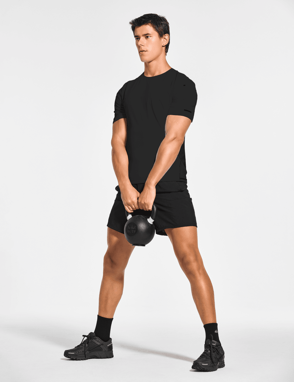 Men's Short Sleeve Workout Running Swim Shirts (Regular & Big and Tall) - DEMOZU Sports