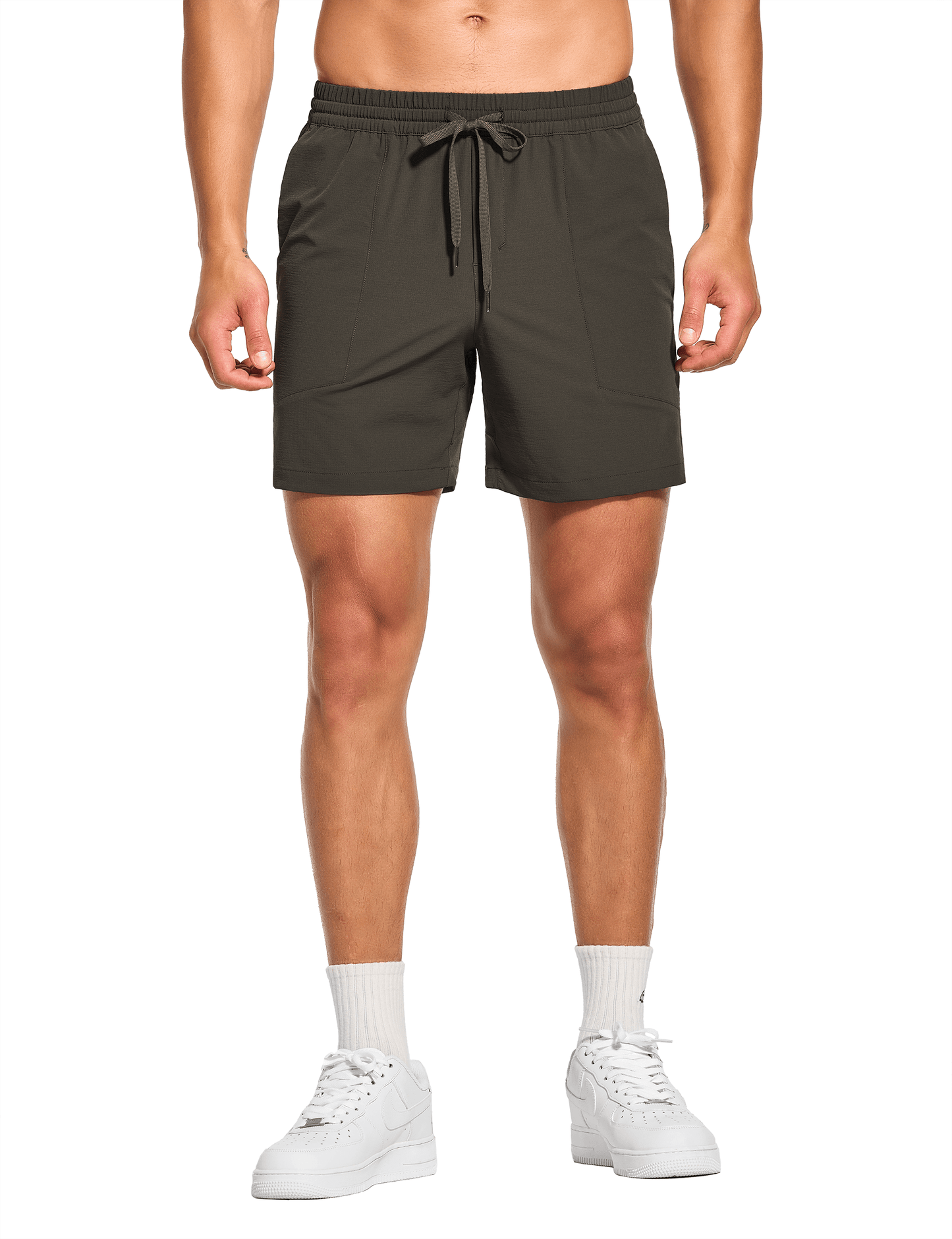 Men's 5 Inch Unlined Workout Casual Shorts with Pockets - DEMOZU Sports