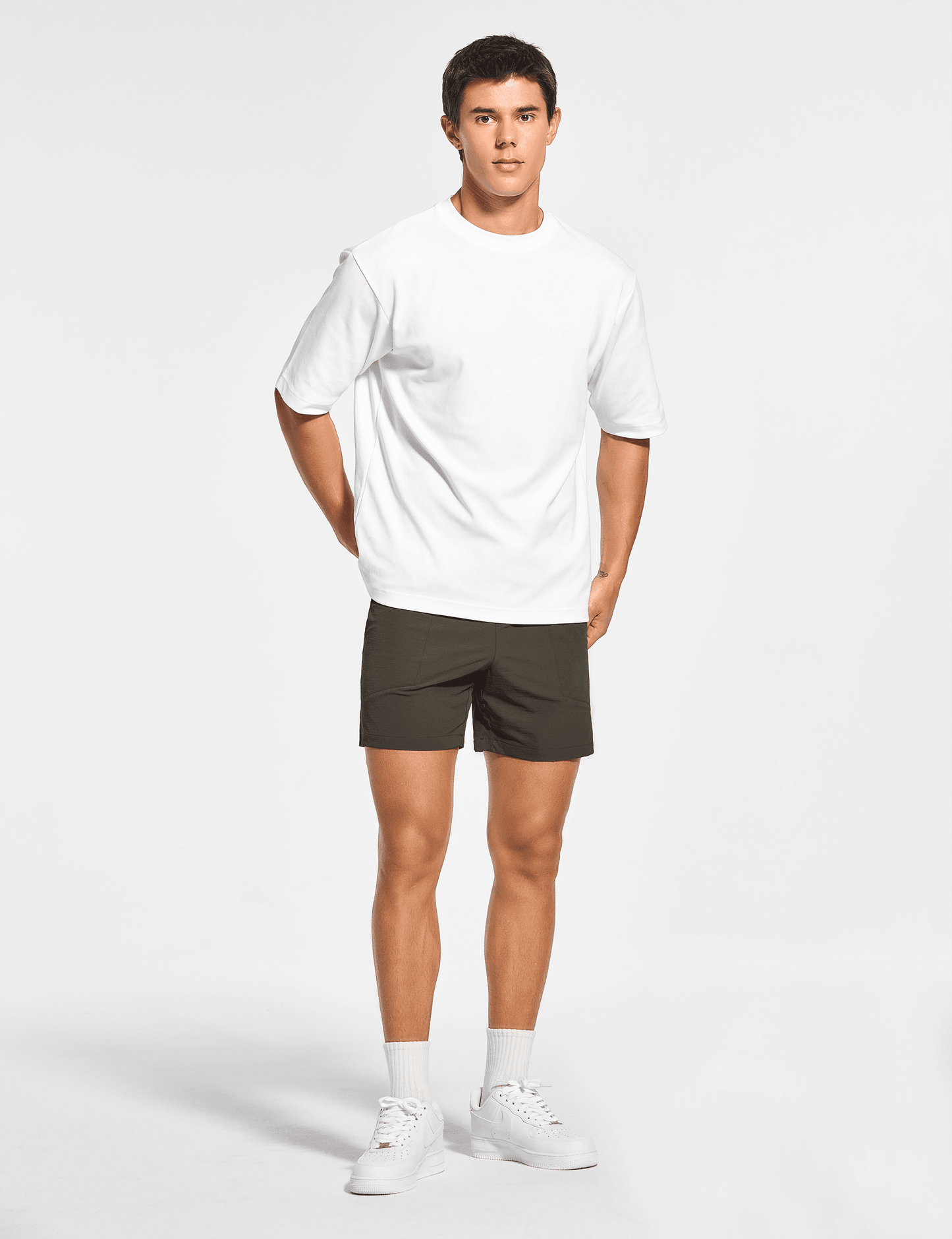 Men's 5 Inch Unlined Workout Casual Shorts with Pockets - DEMOZU Sports