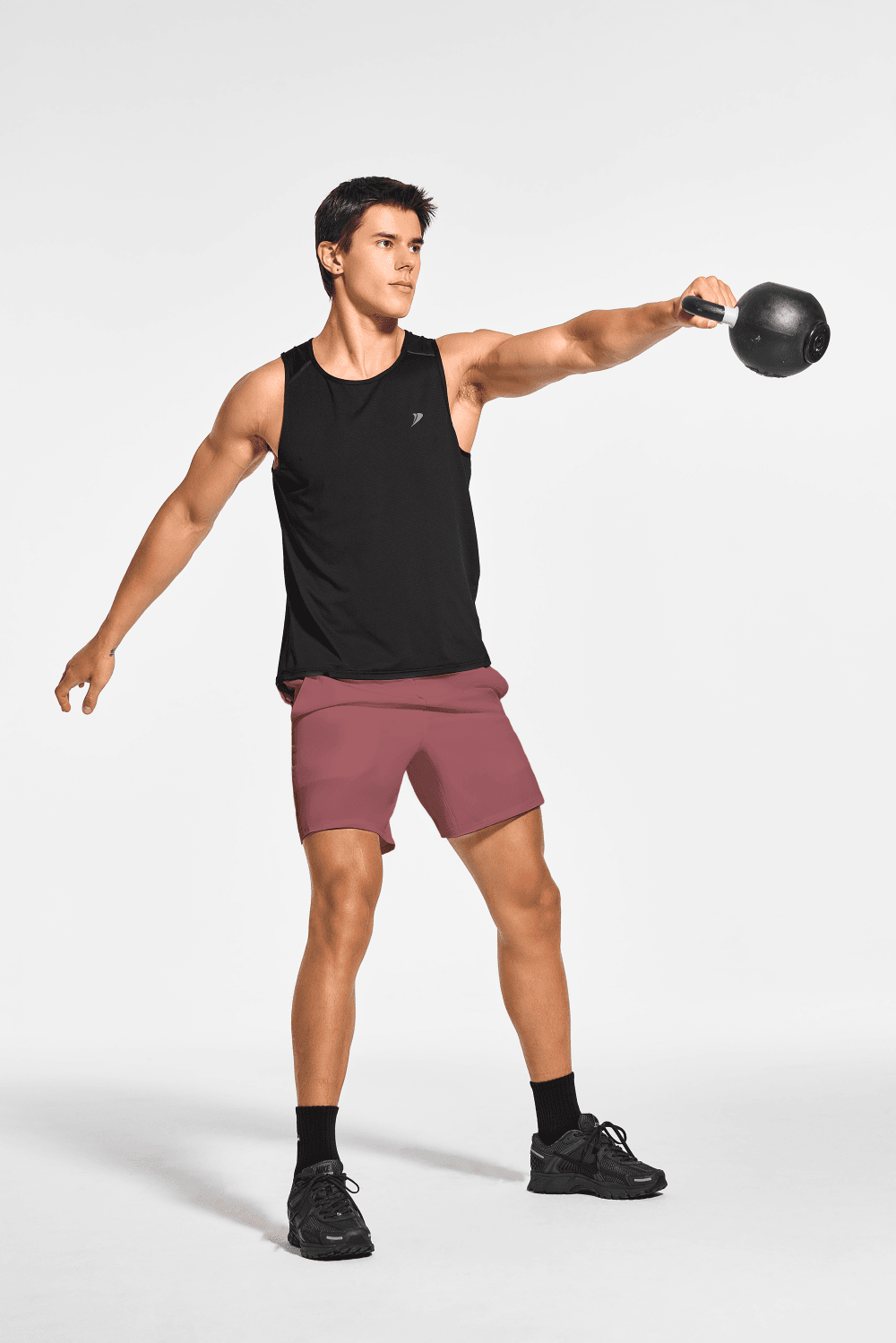 Men's 7 Inch Lined Workout Running Tennis Shorts with Pockets - DEMOZU Sports