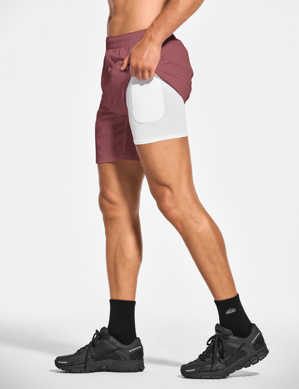 Men's 7 Inch Lined Workout Running Tennis Shorts with Pockets - DEMOZU Sports