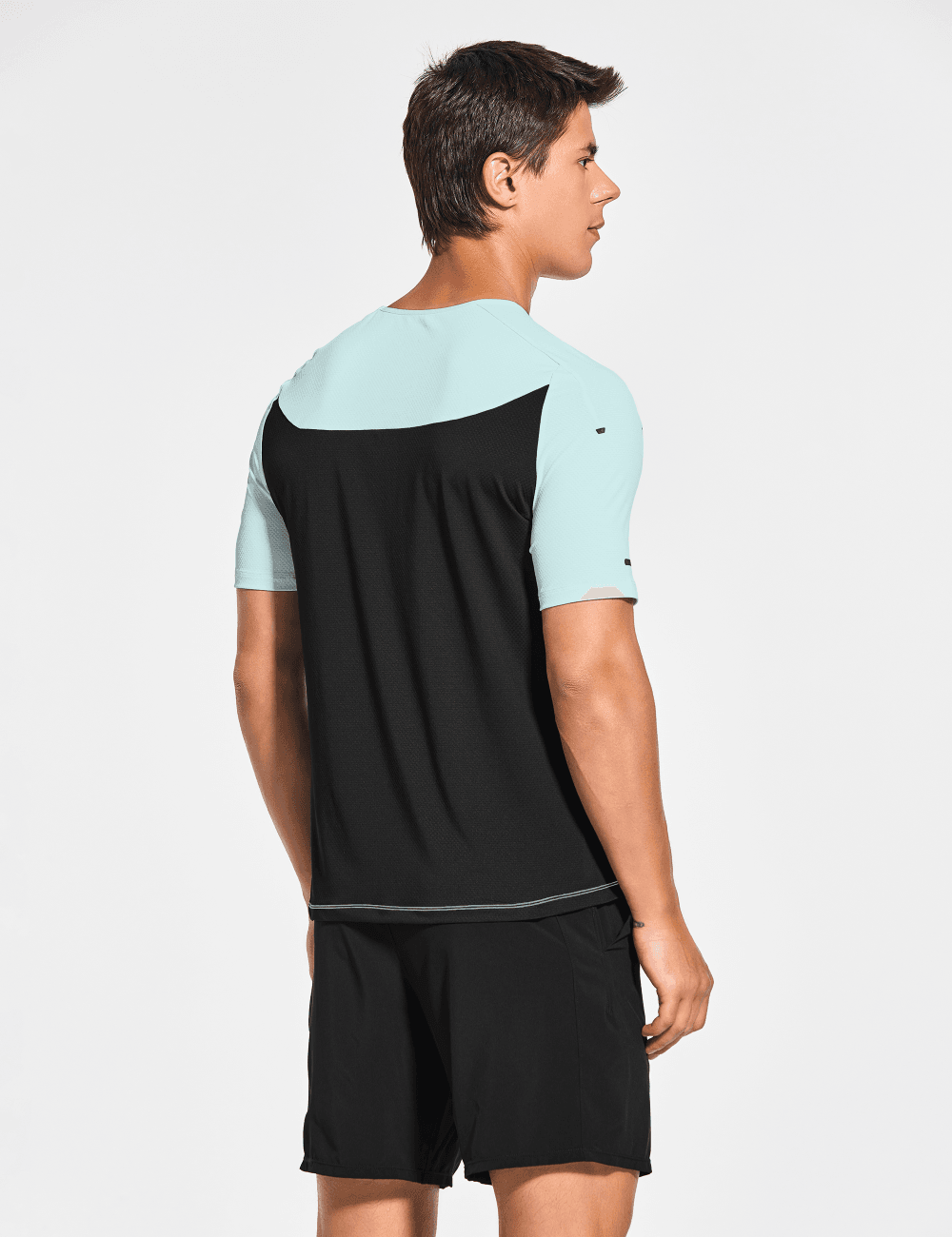 Men's Short Sleeve Workout Running Swim Shirts (Regular & Big and Tall) - DEMOZU Sports