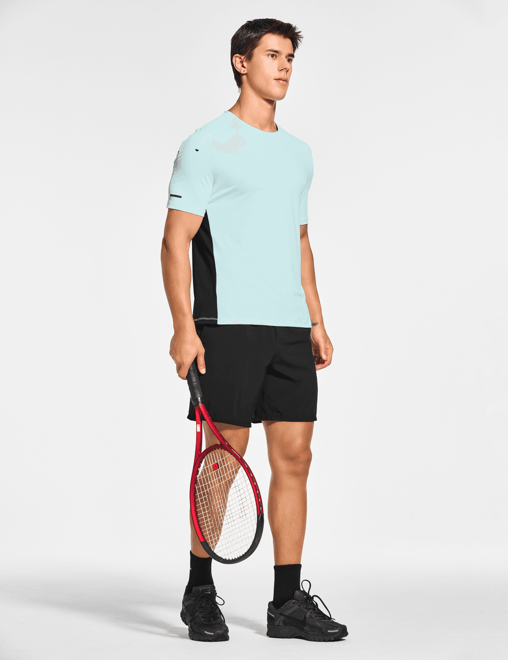 Men's Short Sleeve Workout Running Swim Shirts (Regular & Big and Tall) - DEMOZU Sports