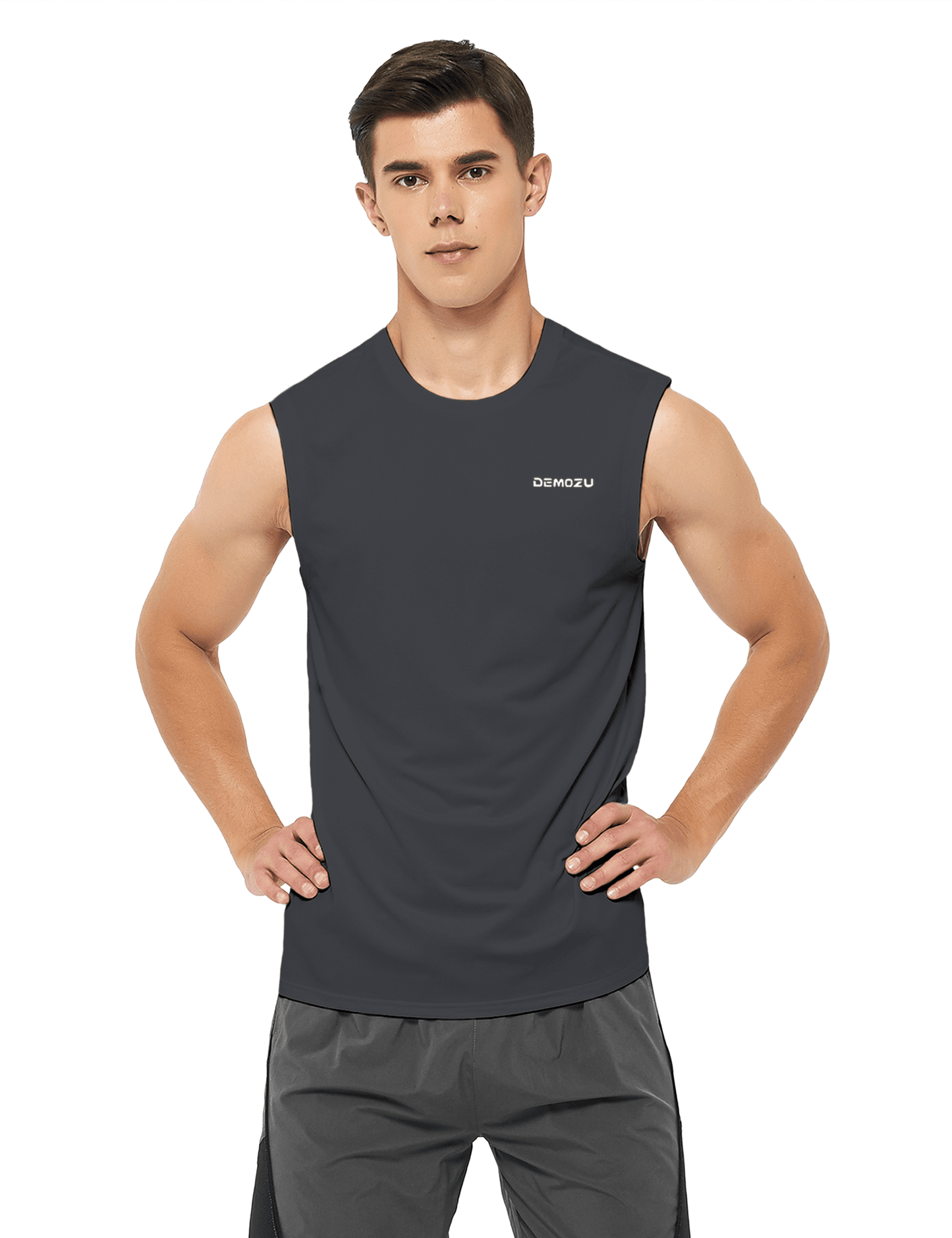 Men's Sleeveless Workout Swim Shirts (Regular & Big and Tall) - DEMOZU Sports