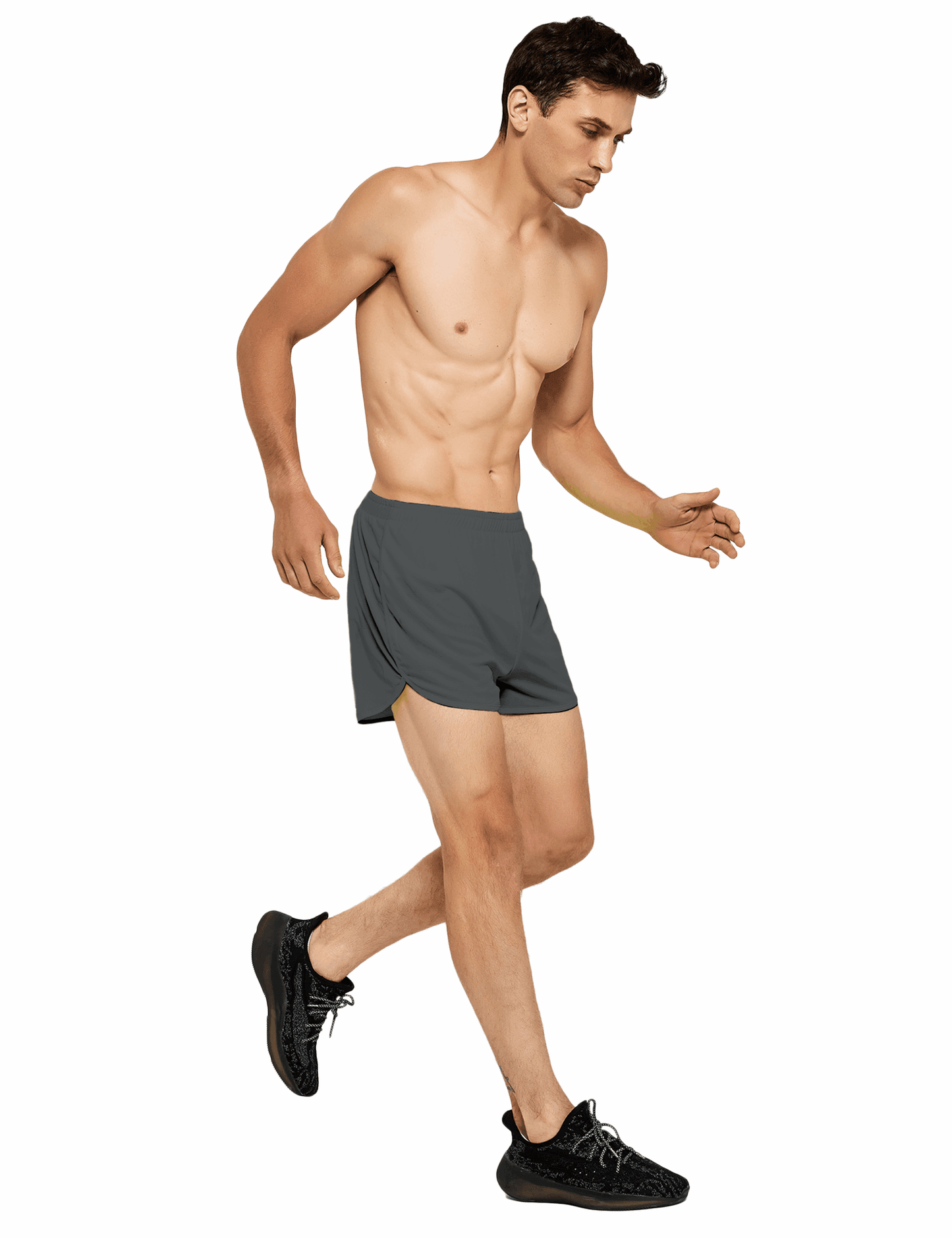 Men's 3 Inch Neon Running Shorts with Mesh Liner - DEMOZU Sports
