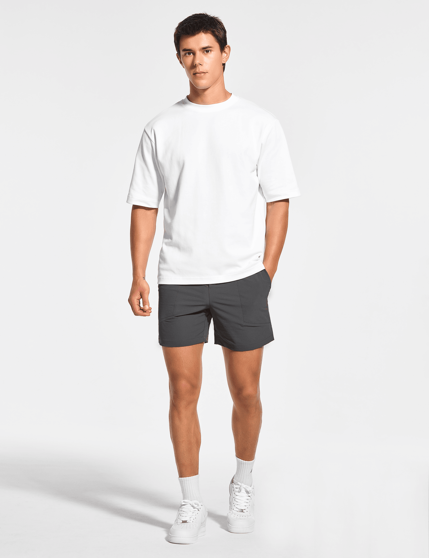 Men's 5 Inch Unlined Workout Casual Shorts with Pockets - DEMOZU Sports