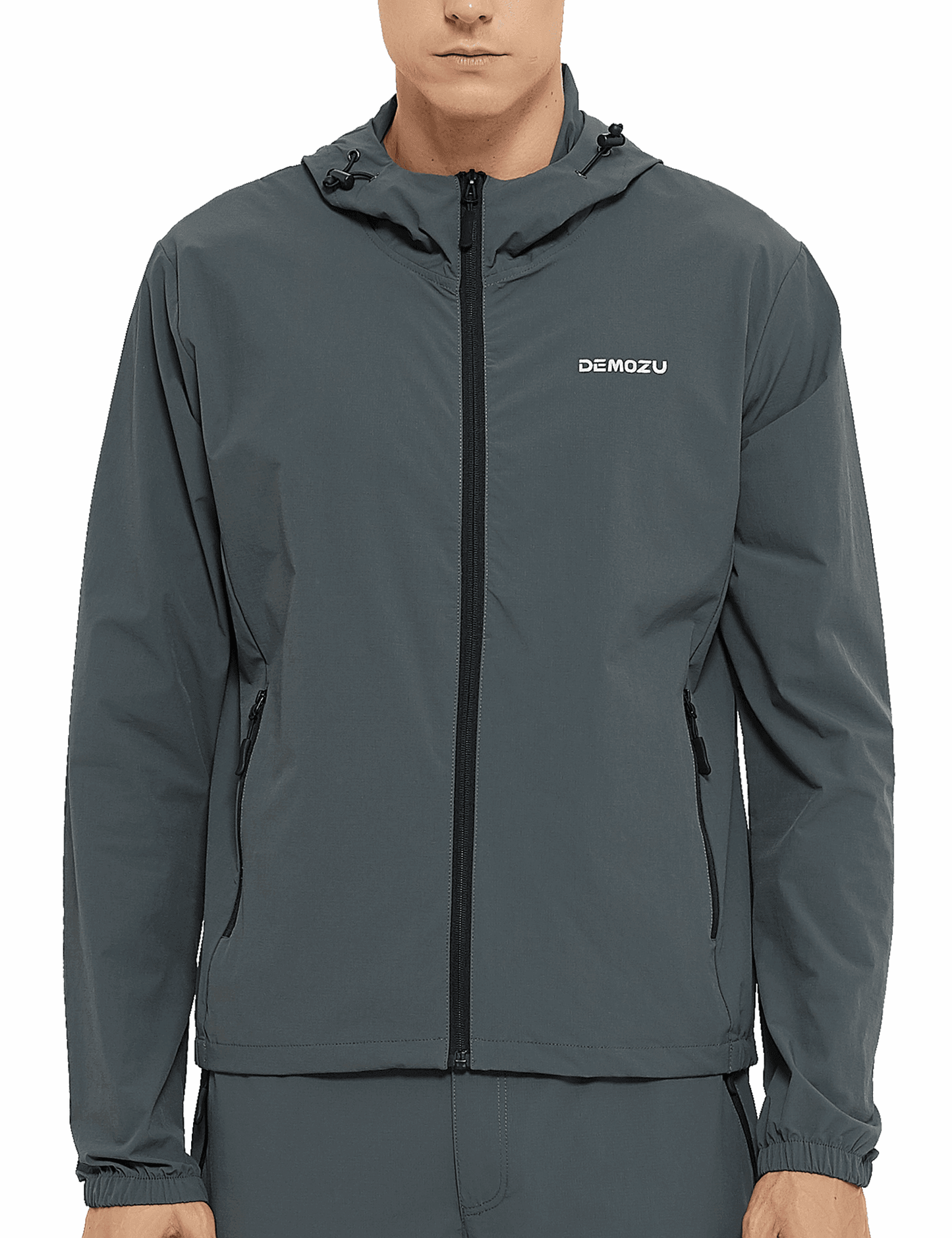 Men's Lightweight Windbreaker Jacket Hooded Hiking Outdoor Jacket - DEMOZU Sports