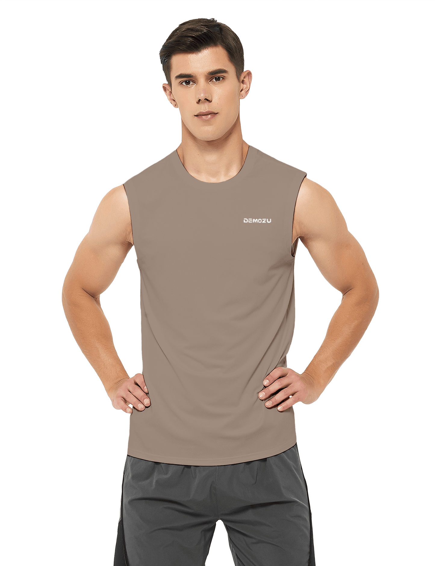 Men's Sleeveless Workout Swim Shirts (Regular & Big and Tall) - DEMOZU Sports