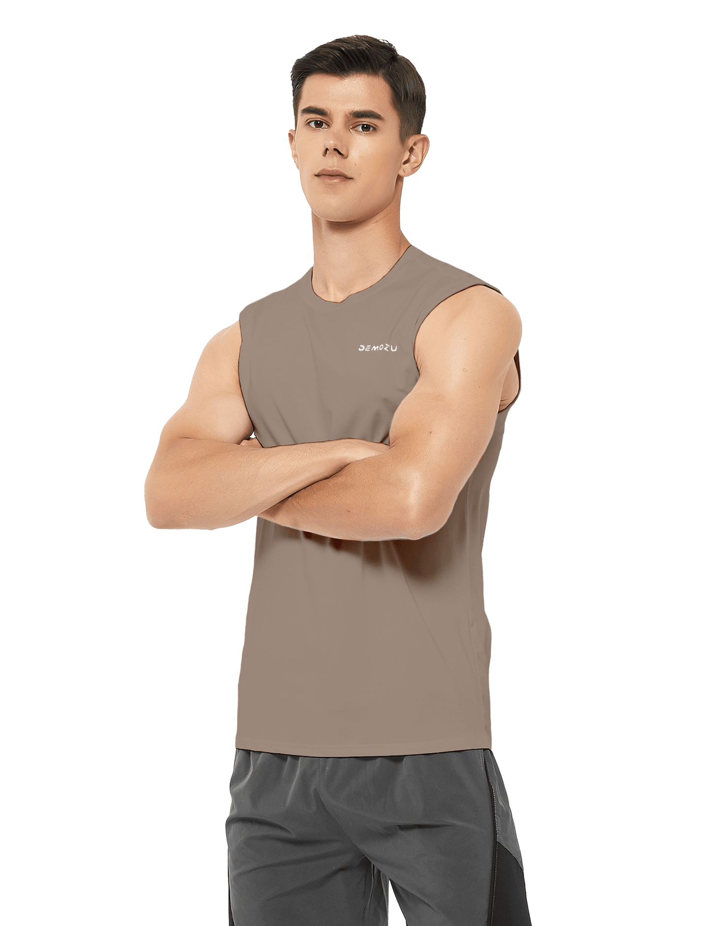 Men's Sleeveless Workout Swim Shirts (Regular & Big and Tall) - DEMOZU Sports