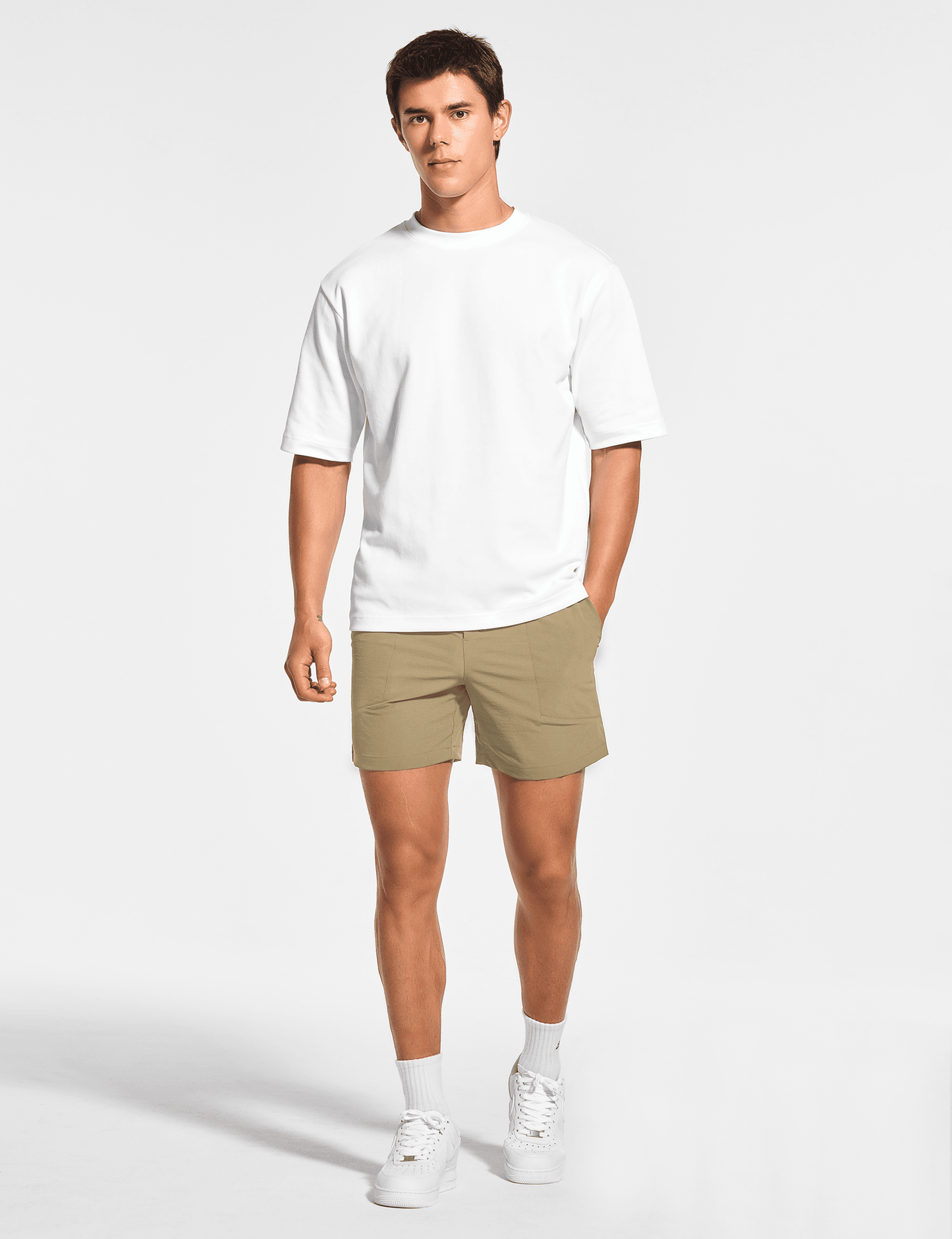 Men's 5 Inch Unlined Workout Casual Shorts with Pockets - DEMOZU Sports