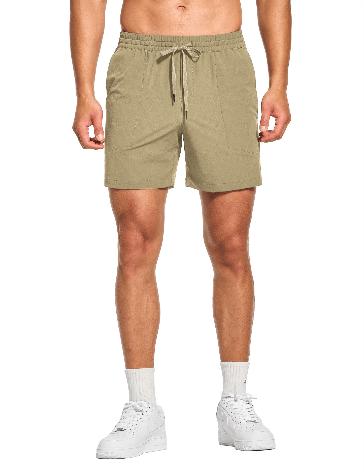 Men's 5 Inch Unlined Workout Casual Shorts with Pockets - DEMOZU Sports