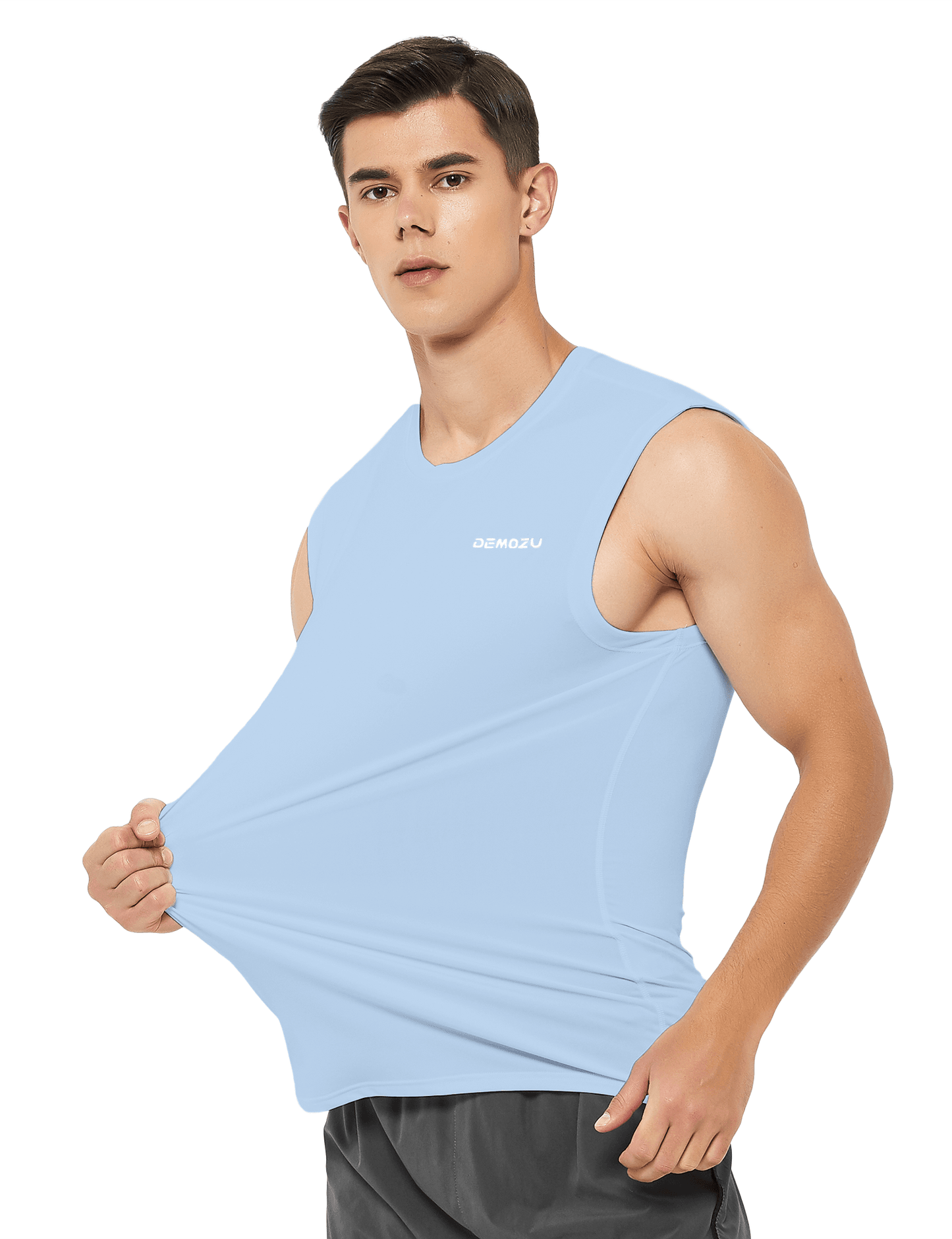 Men's Sleeveless Workout Swim Shirts (Regular & Big and Tall) - DEMOZU Sports