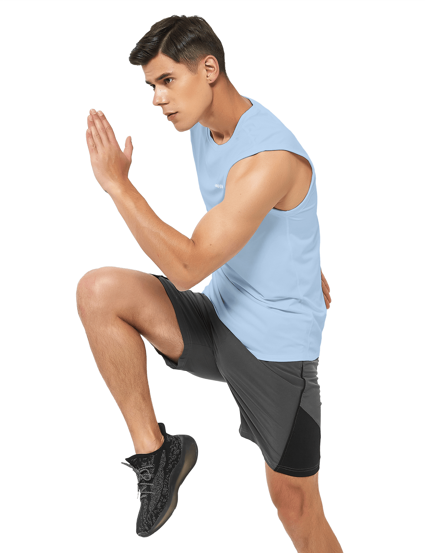 Men's Sleeveless Workout Swim Shirts (Regular & Big and Tall) - DEMOZU Sports