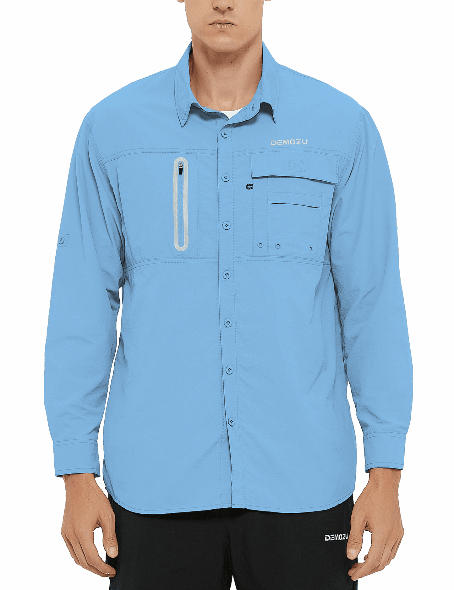 Men's Long Sleeve SPF 50+ Fishing Hiking Outdoor Shirts - DEMOZU Sports