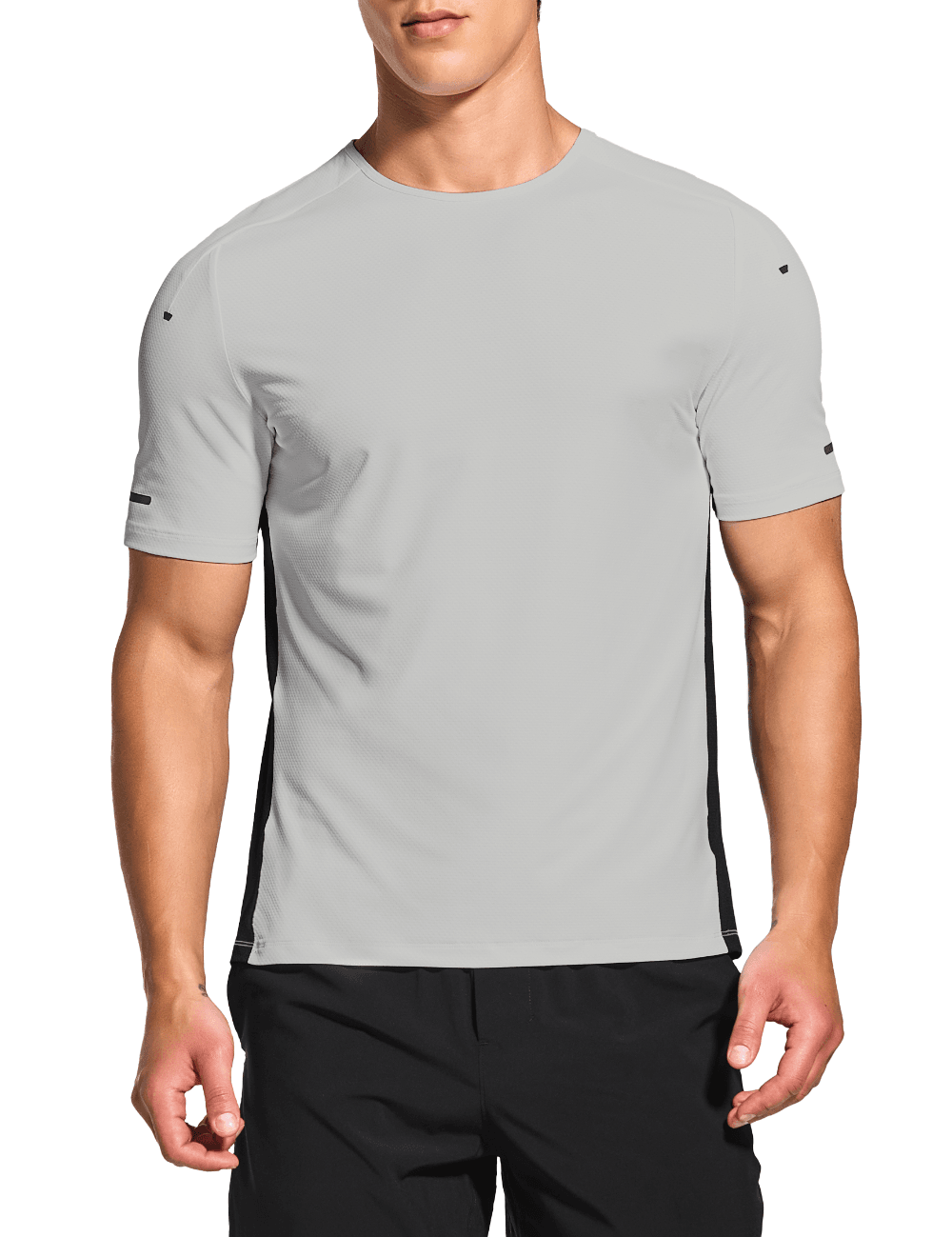 Men's Short Sleeve Workout Running Swim Shirts (Regular & Big and Tall) - DEMOZU Sports