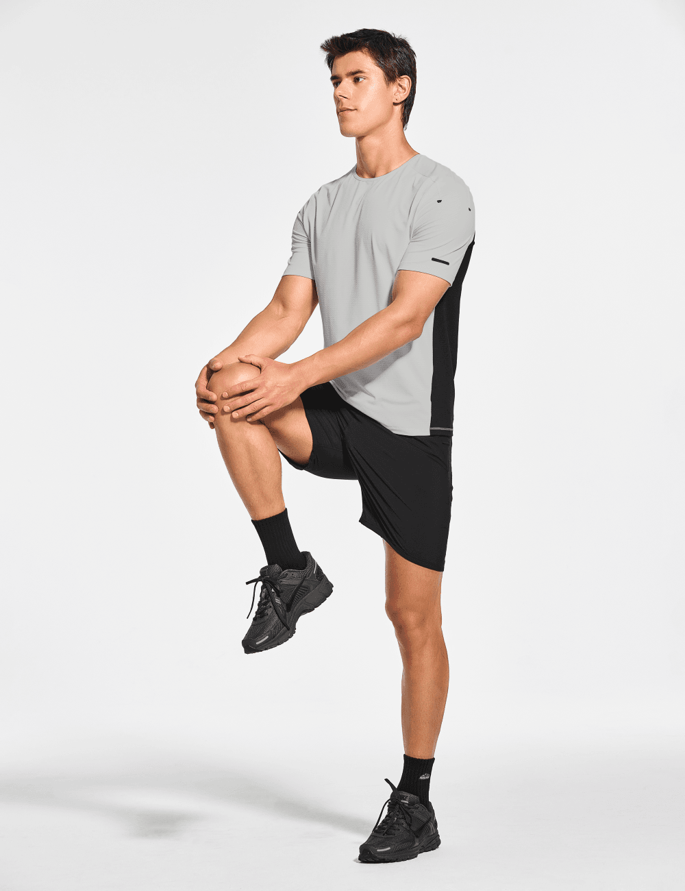 Men's Short Sleeve Workout Running Swim Shirts (Regular & Big and Tall) - DEMOZU Sports
