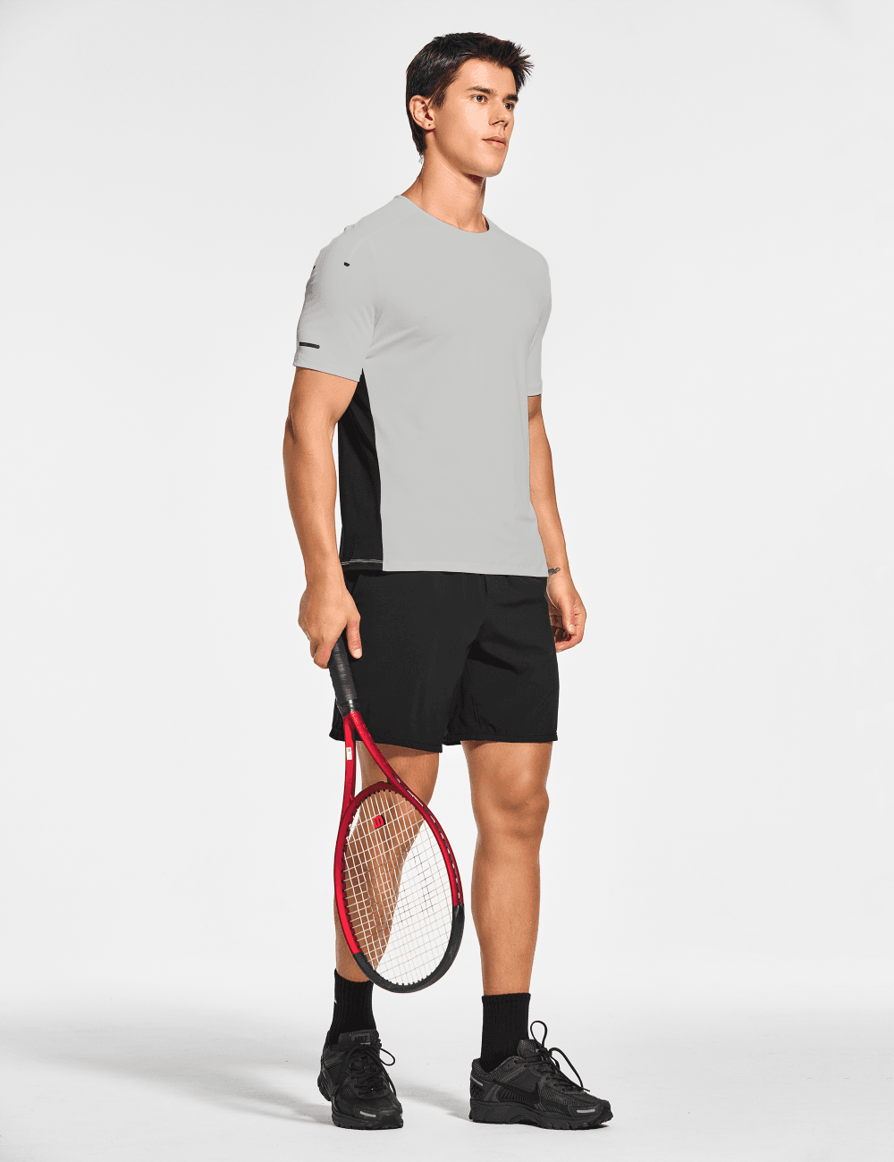 Men's Short Sleeve Workout Running Swim Shirts (Regular & Big and Tall) - DEMOZU Sports