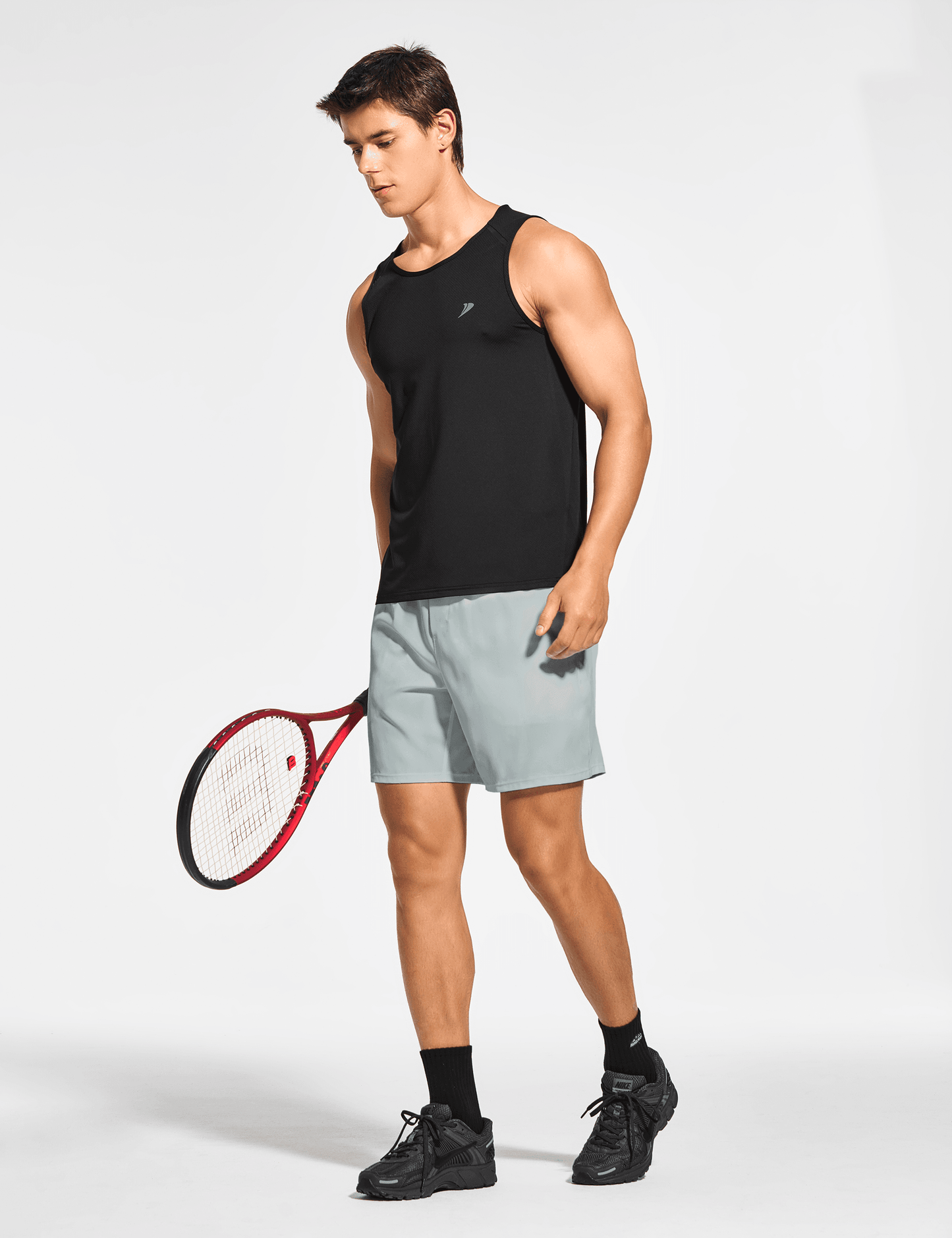 Men's 7 Inch Lined Workout Running Tennis Shorts with Pockets - DEMOZU Sports
