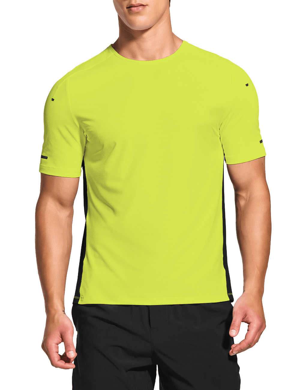 Men's Short Sleeve Workout Running Swim Shirts (Regular & Big and Tall) - DEMOZU Sports