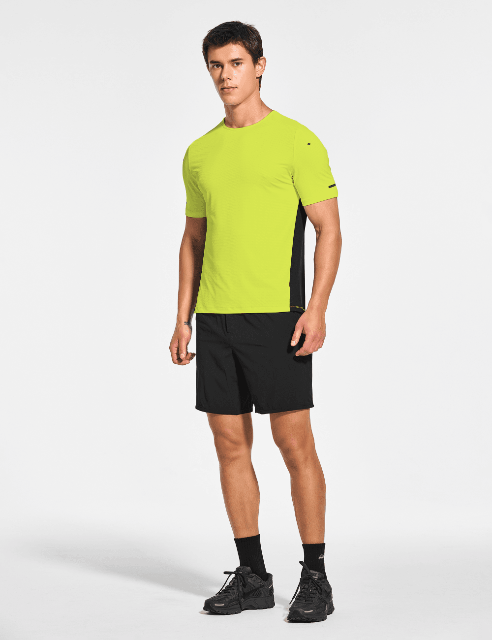 Men's Short Sleeve Workout Running Swim Shirts (Regular & Big and Tall) - DEMOZU Sports