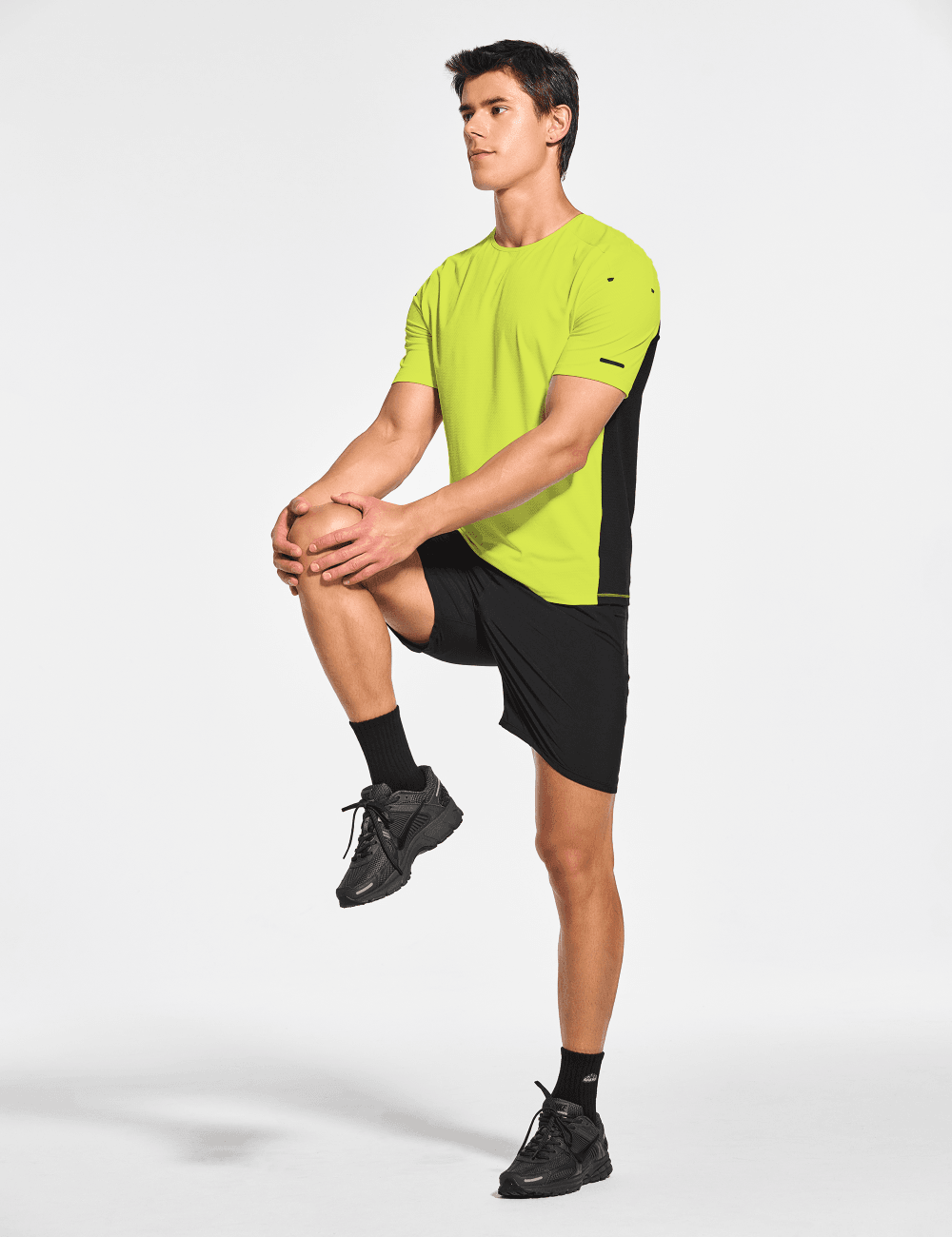 Men's Short Sleeve Workout Running Swim Shirts (Regular & Big and Tall) - DEMOZU Sports