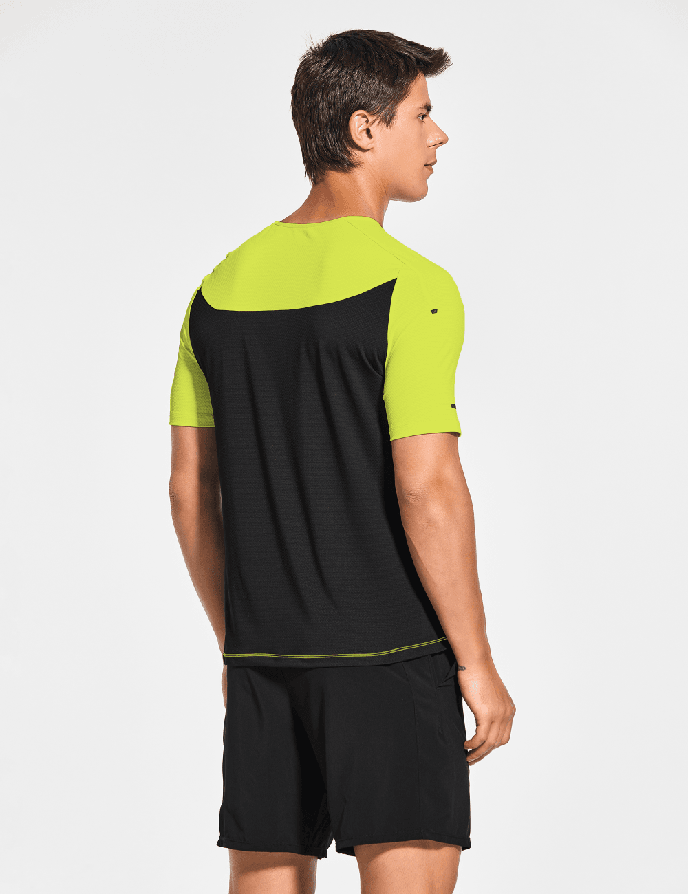 Men's Short Sleeve Workout Running Swim Shirts (Regular & Big and Tall) - DEMOZU Sports