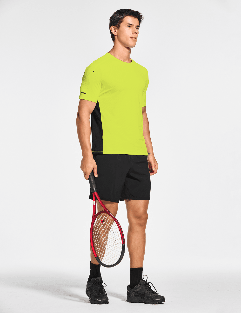 Men's Short Sleeve Workout Running Swim Shirts (Regular & Big and Tall) - DEMOZU Sports