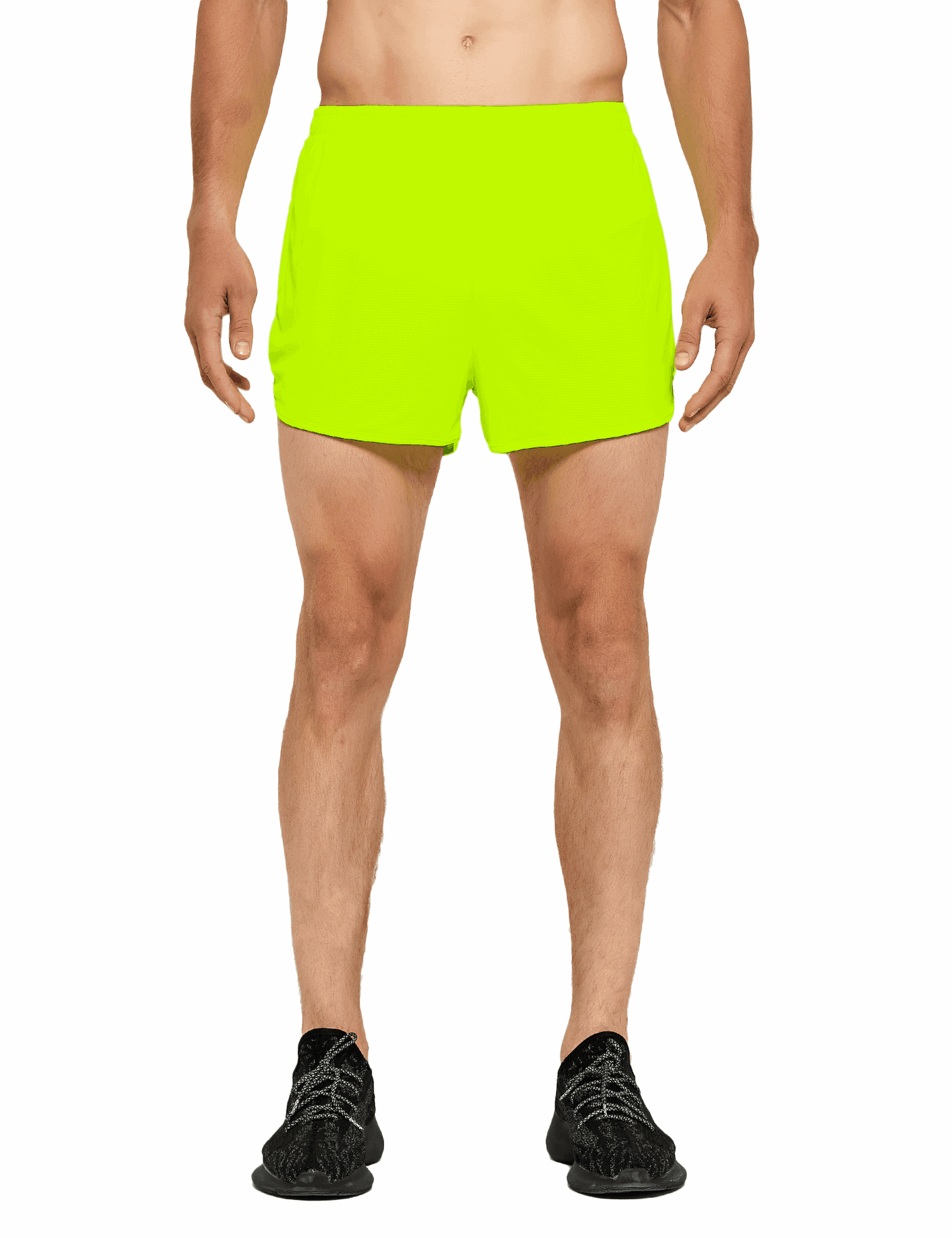 Men's 3 Inch Neon Running Shorts with Mesh Liner - DEMOZU Sports