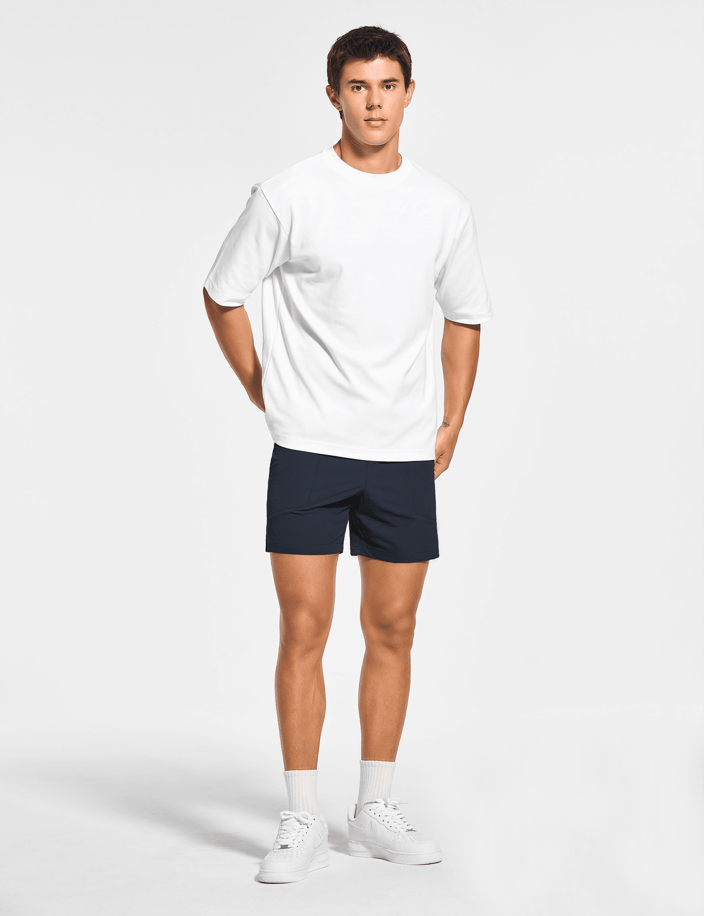 Men's 5 Inch Unlined Workout Casual Shorts with Pockets - DEMOZU Sports
