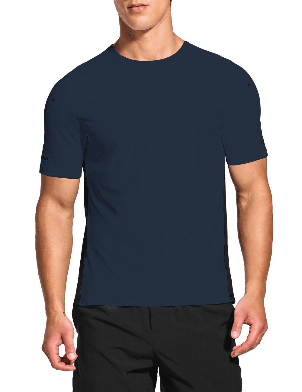 Men's Short Sleeve Workout Running Swim Shirts (Regular & Big and Tall) - DEMOZU Sports