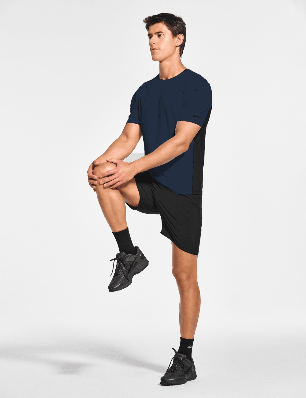 Men's Short Sleeve Workout Running Swim Shirts (Regular & Big and Tall) - DEMOZU Sports