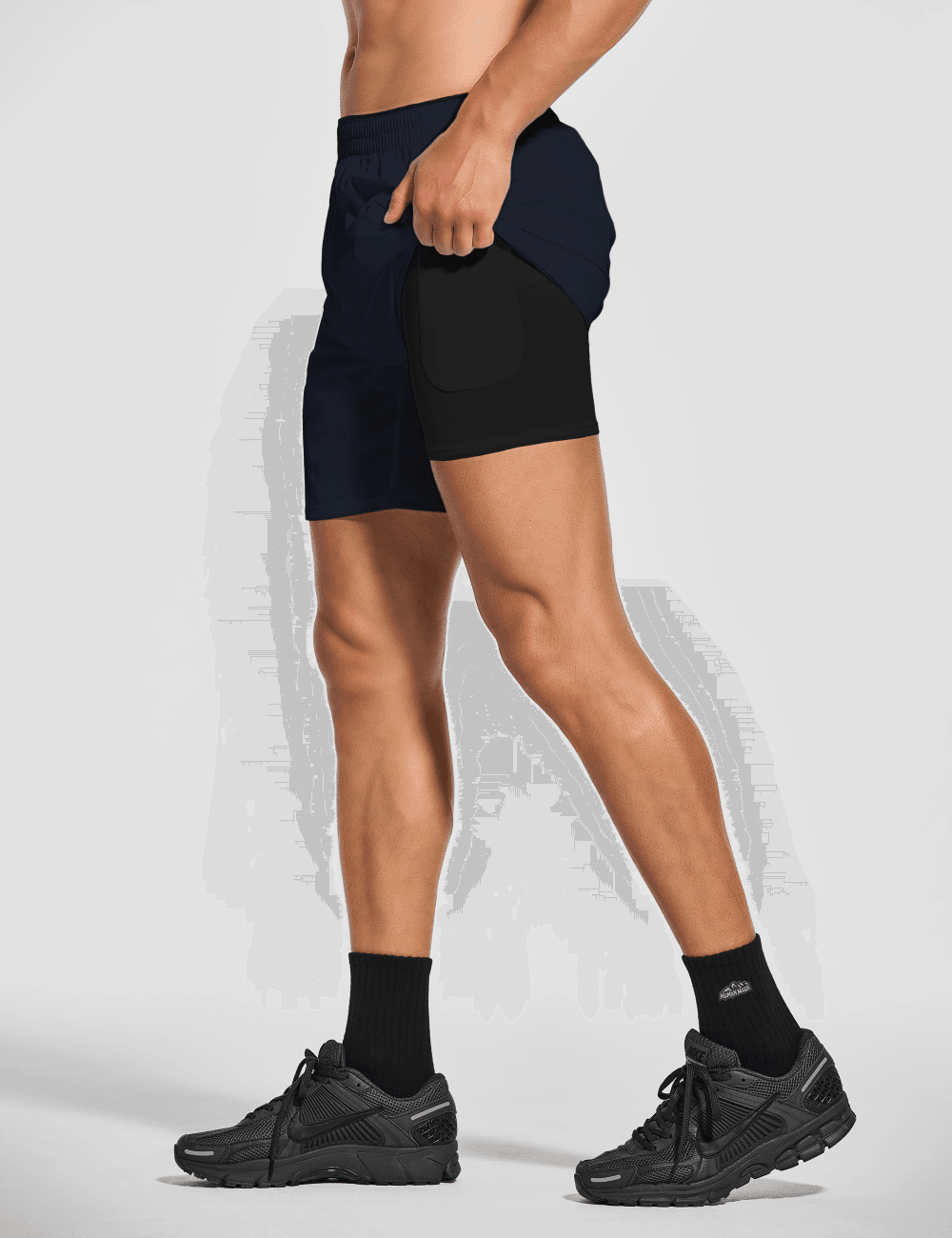 Men's 7 Inch Lined Workout Running Tennis Shorts with Pockets - DEMOZU Sports