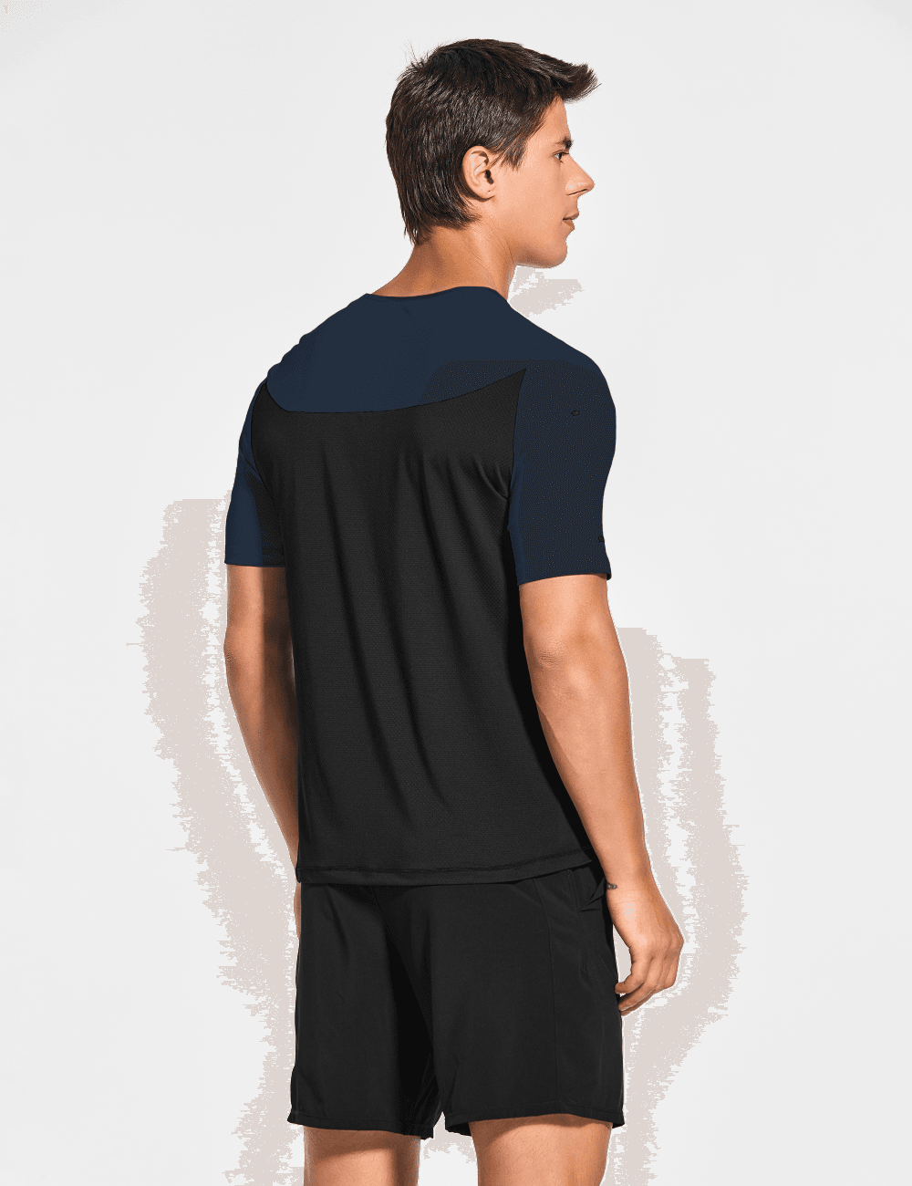 Men's Short Sleeve Workout Running Swim Shirts (Regular & Big and Tall) - DEMOZU Sports