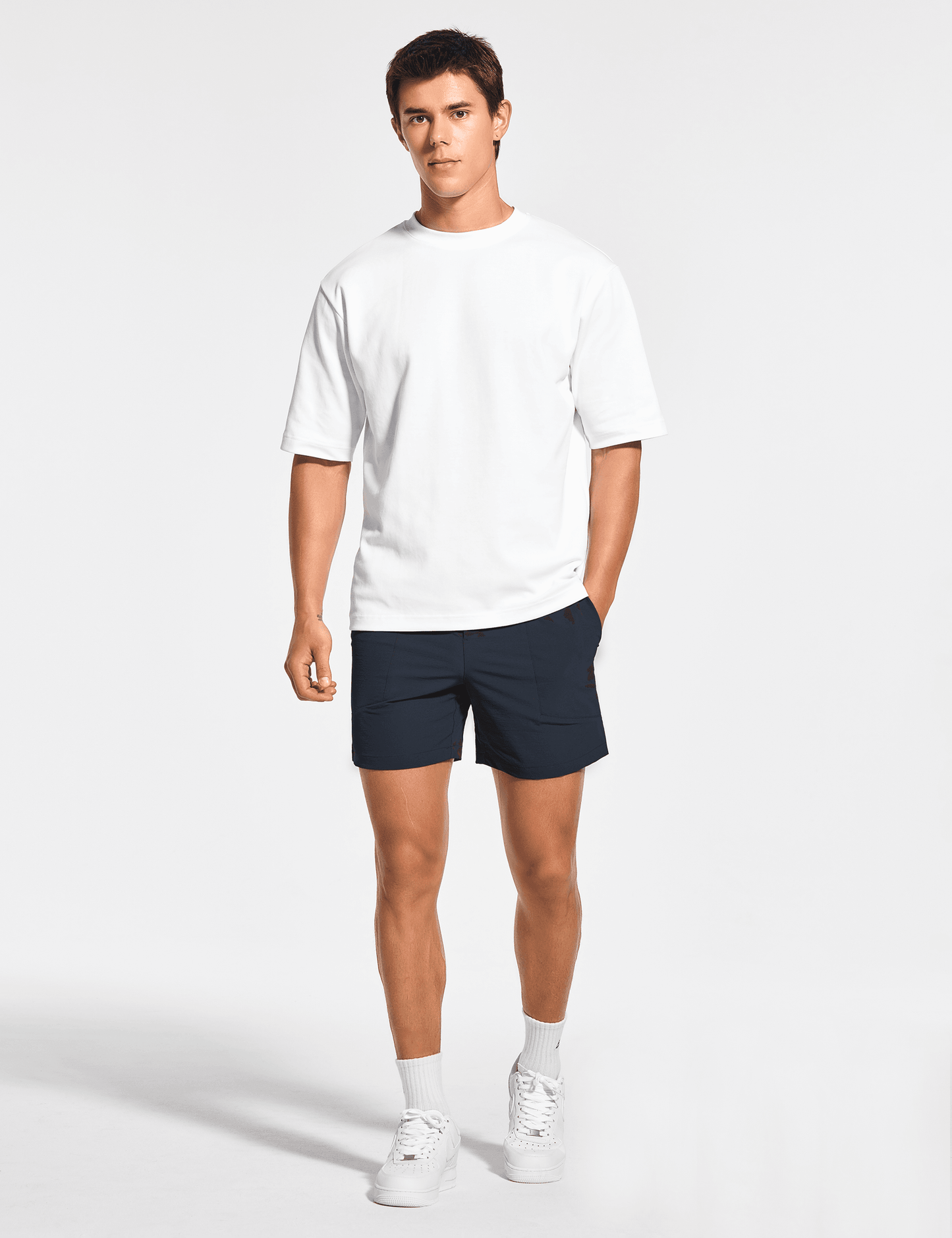 Men's 5 Inch Unlined Workout Casual Shorts with Pockets - DEMOZU Sports