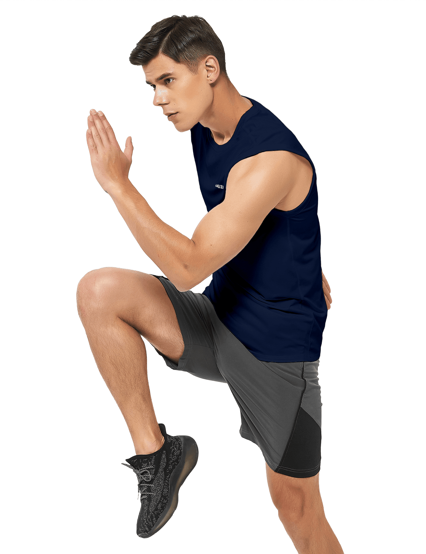 Men's Sleeveless Workout Swim Shirts (Regular & Big and Tall) - DEMOZU Sports