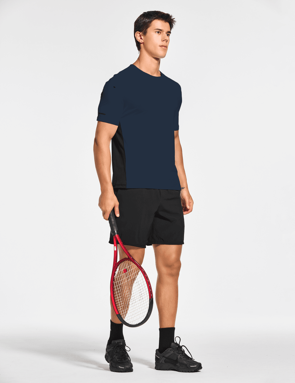 Men's Short Sleeve Workout Running Swim Shirts (Regular & Big and Tall) - DEMOZU Sports