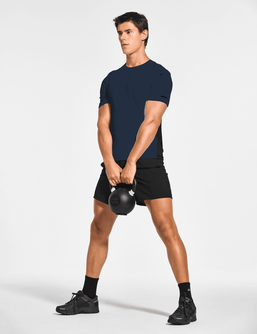 Men's Short Sleeve Workout Running Swim Shirts (Regular & Big and Tall) - DEMOZU Sports