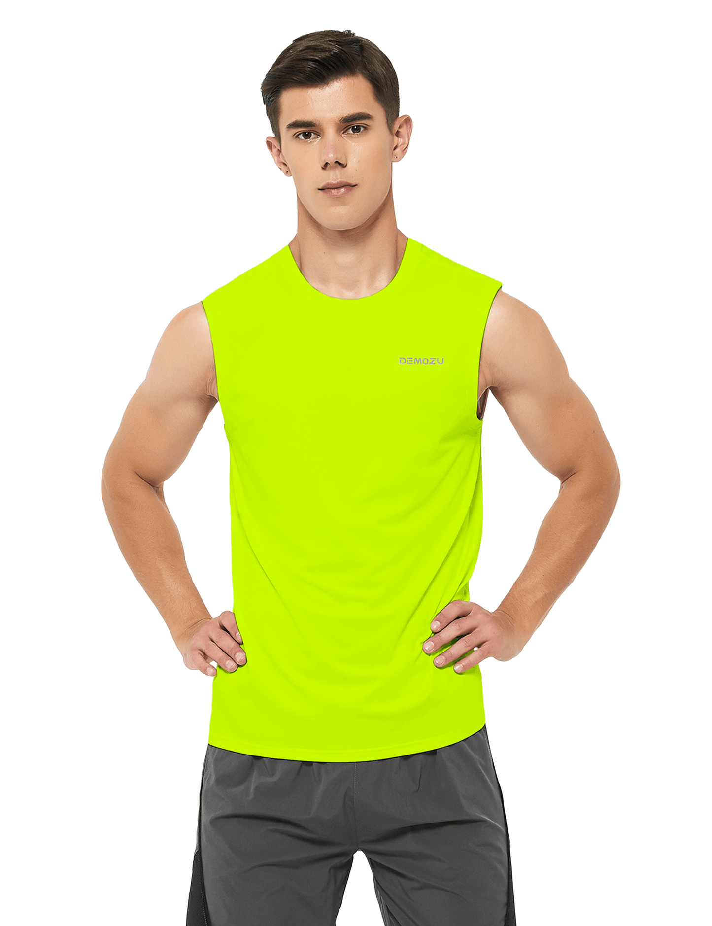 Men's Sleeveless Workout Swim Shirts (Regular & Big and Tall) - DEMOZU Sports