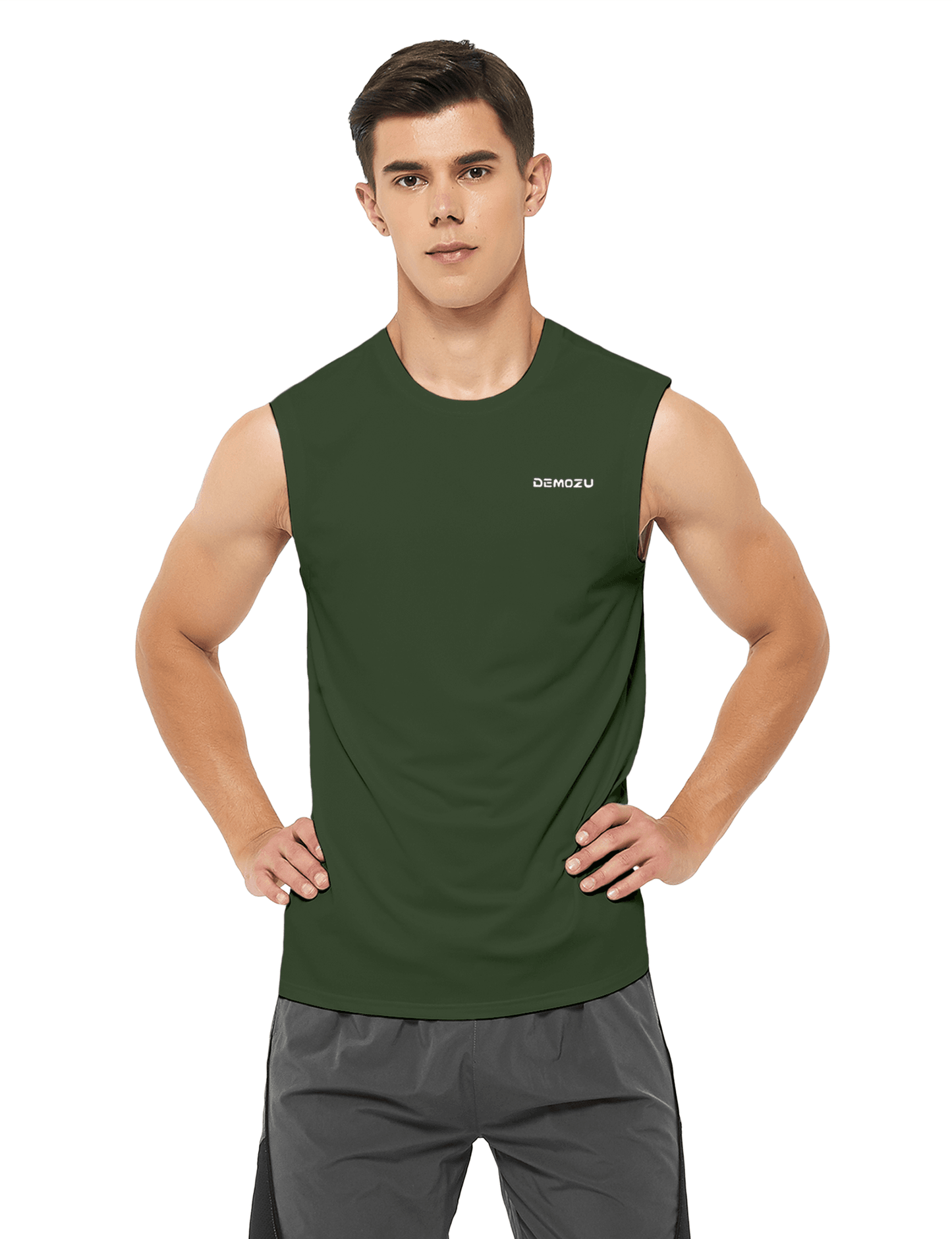 Men's Sleeveless Workout Swim Shirts (Regular & Big and Tall) - DEMOZU Sports