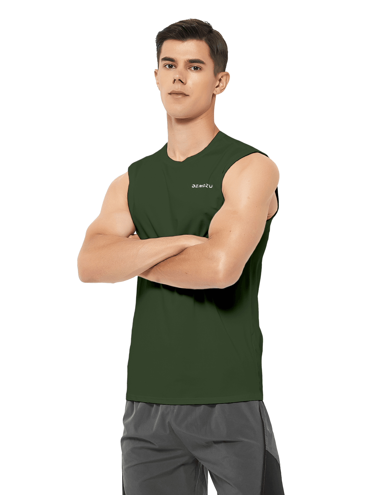 Men's Sleeveless Workout Swim Shirts (Regular & Big and Tall) - DEMOZU Sports